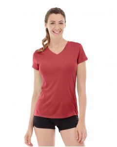 Gabrielle Micro Sleeve Top-S-Red